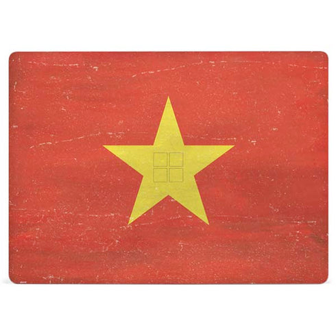 Vietnam Flag Distressed Surface Laptop 2 Skin